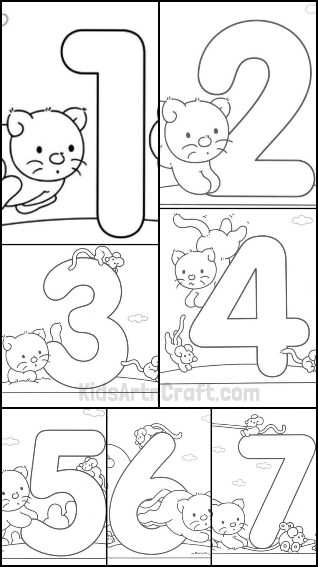 preschool number worksheets 1 10