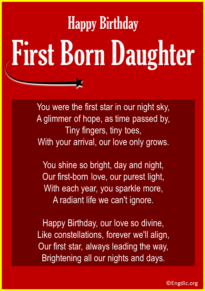 10 Best Birthday Poems About First Born Daughter EngDic 10 Best Birthday Poems About First Born Daughter EngDic
