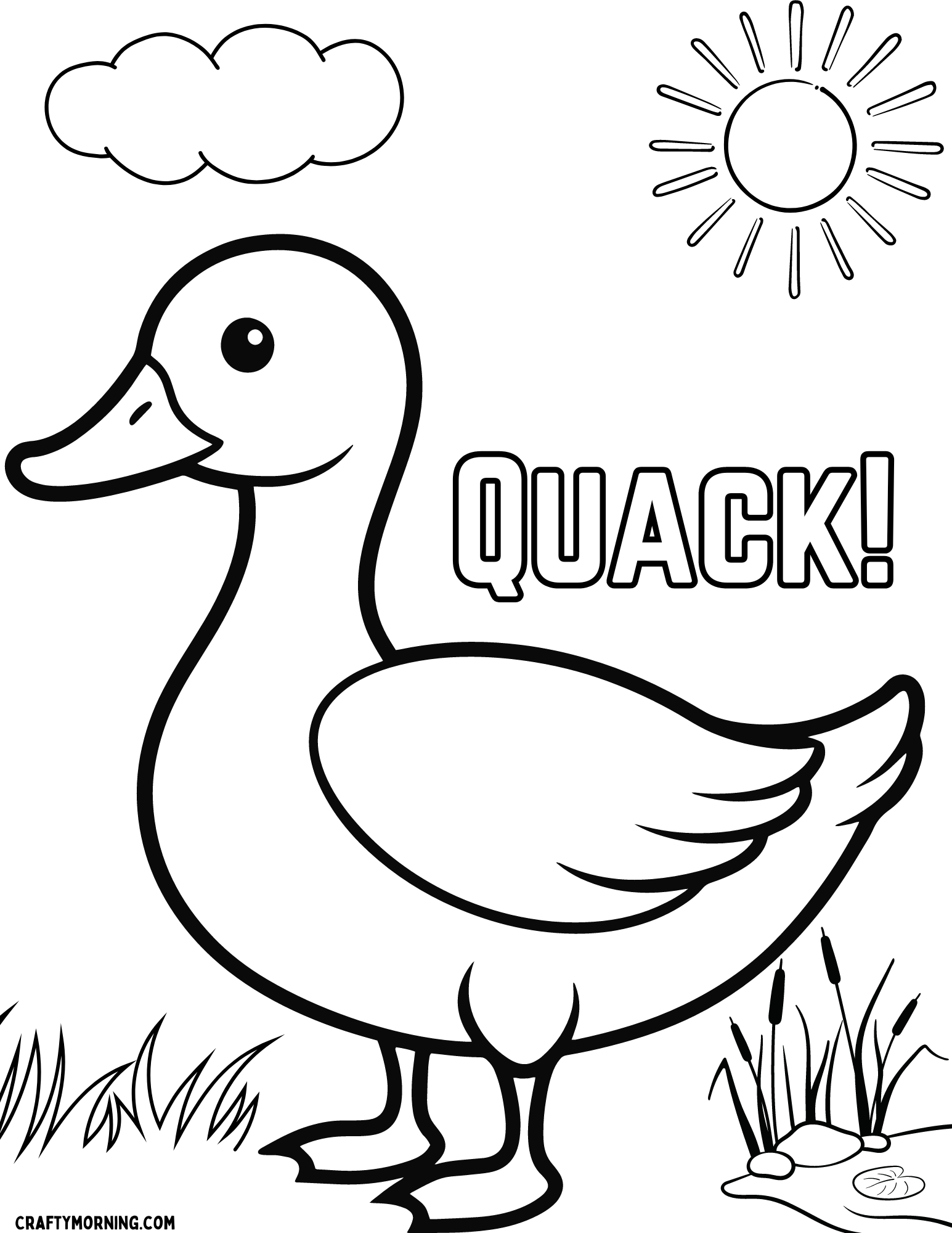 Coloring Pages Of Ducks