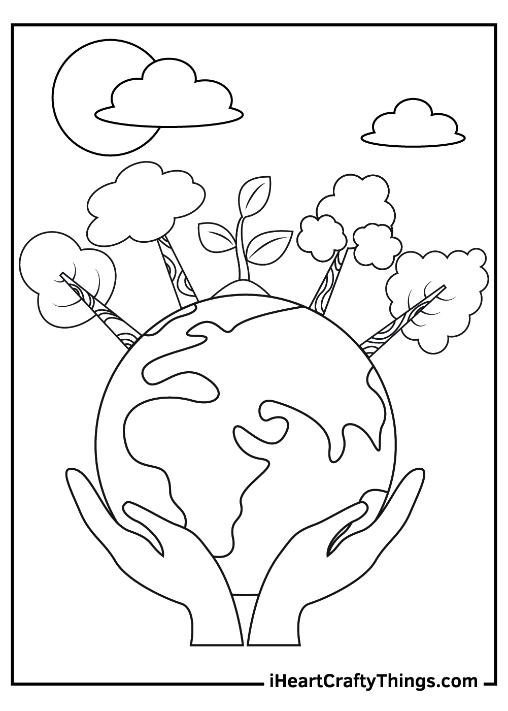 earth day coloring sheet