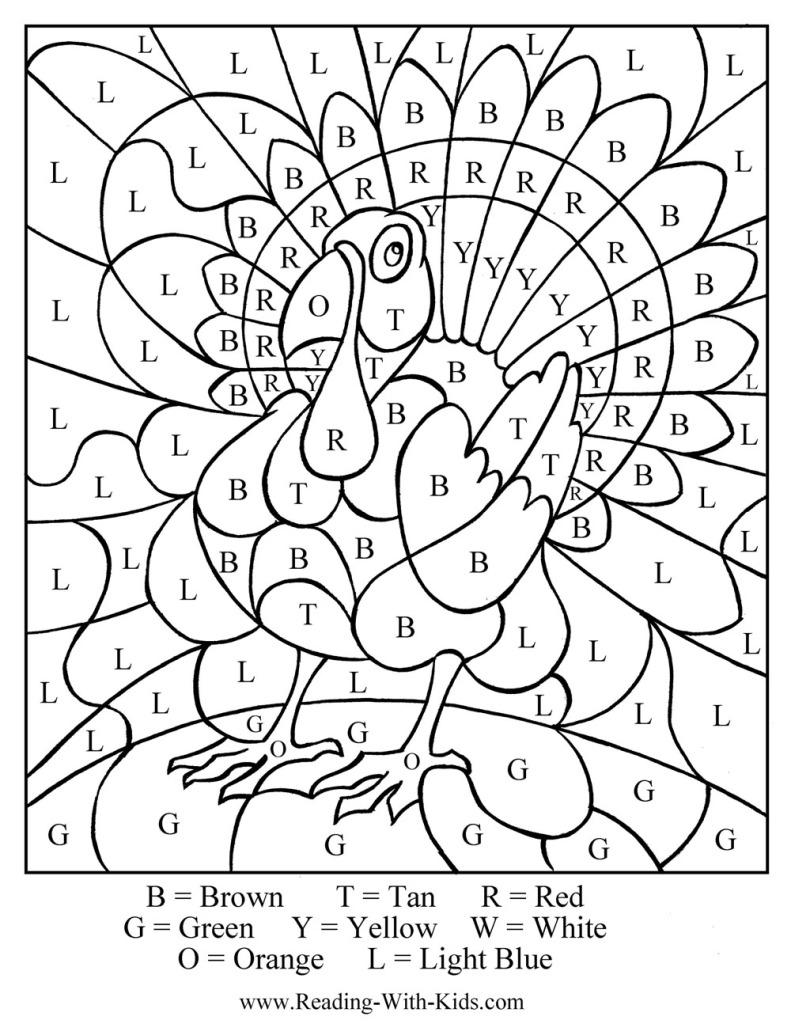 thanksgiving color pages printable