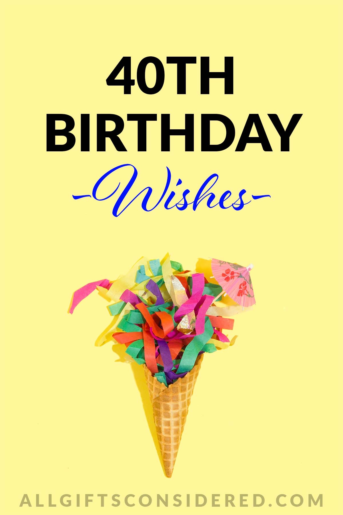 birthday wishes for 40th birthday