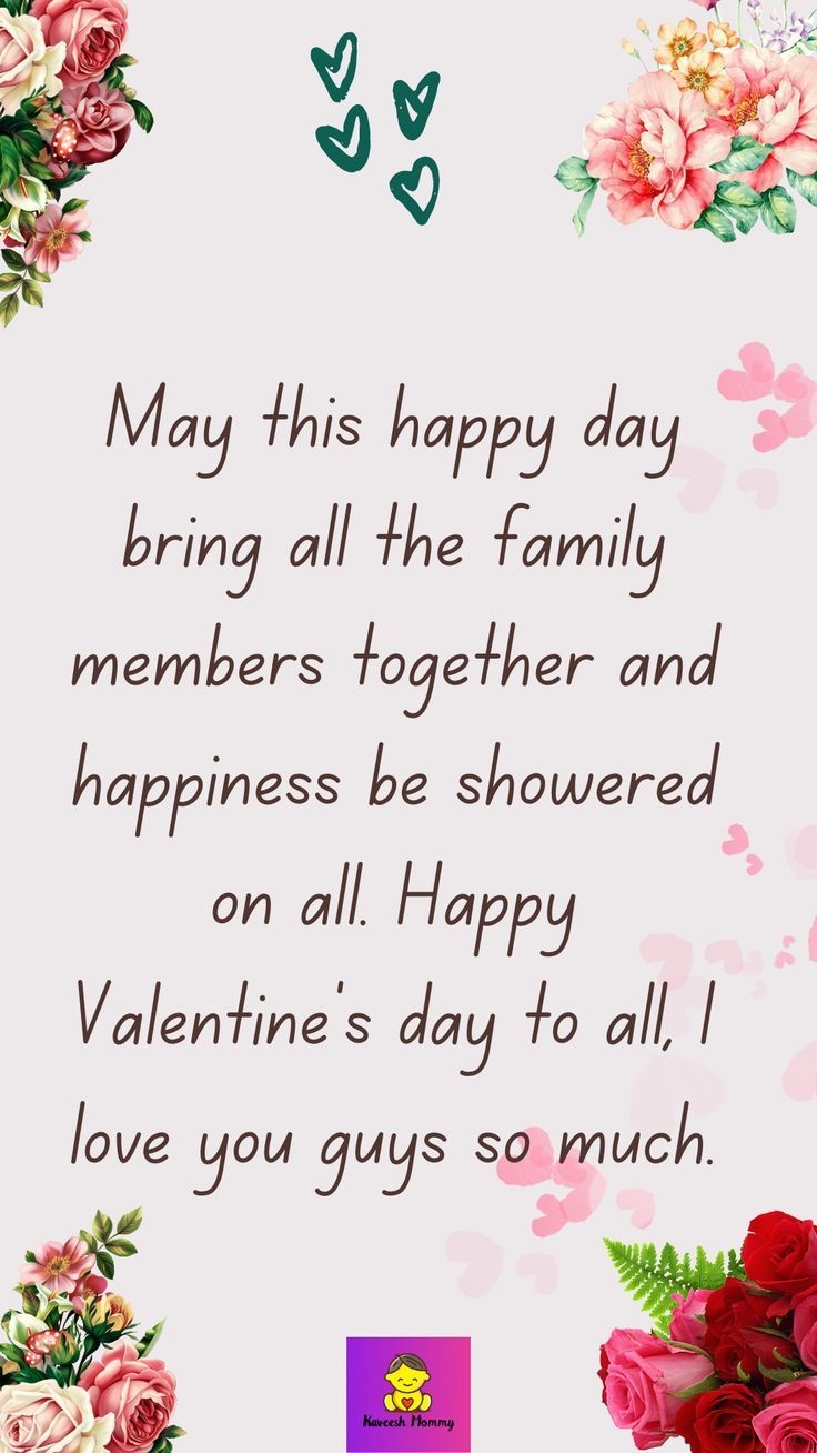 Valentine Wishes For Family