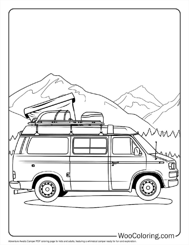 Coloring Pages Of Campers