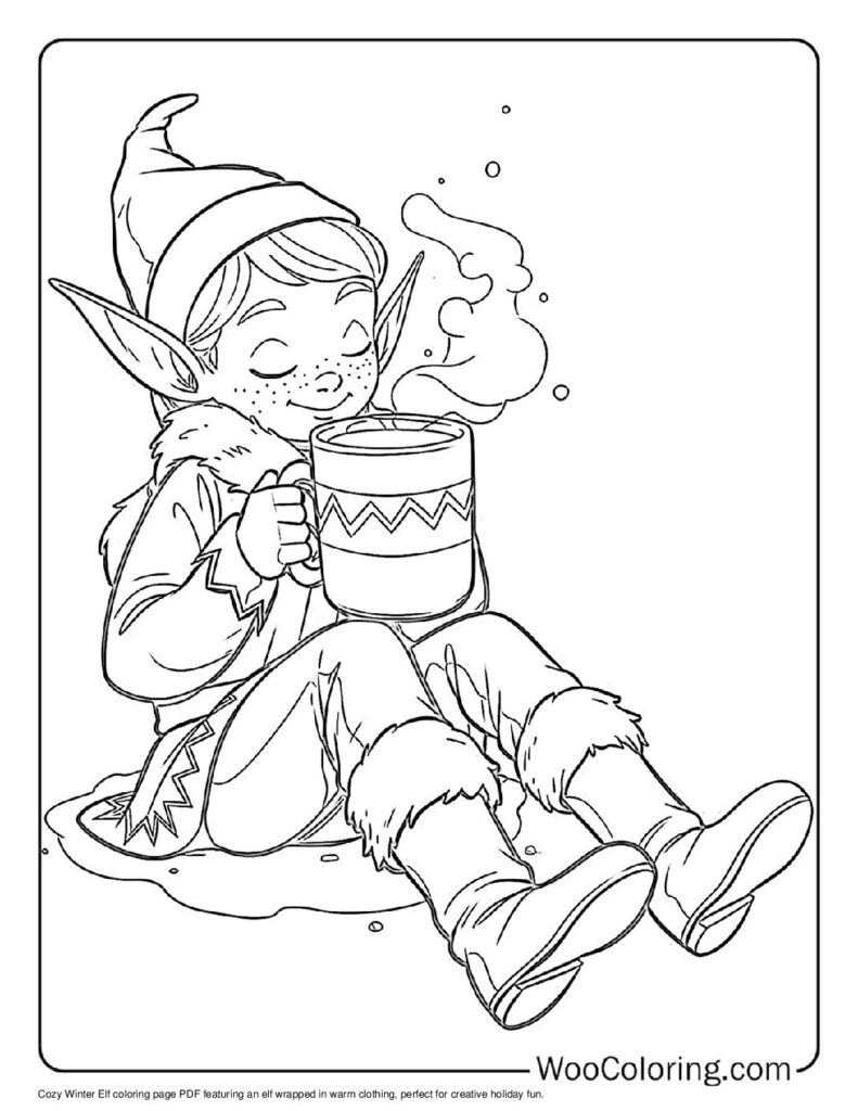 100 Elf Coloring Pages Free PDF To Print Woo Coloring 100 Elf Coloring Pages Free PDF To Print Woo Coloring