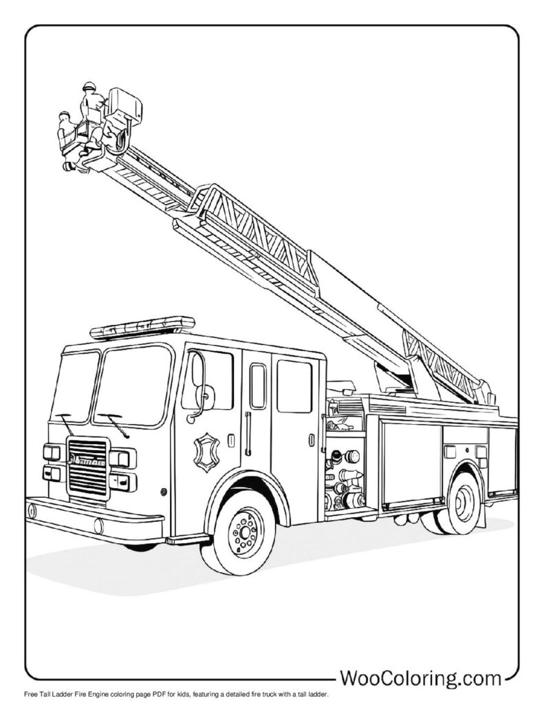 100 Fire Truck Coloring Pages Free PDF To Print Woo Coloring 100 Fire Truck Coloring Pages Free PDF To Print Woo Coloring