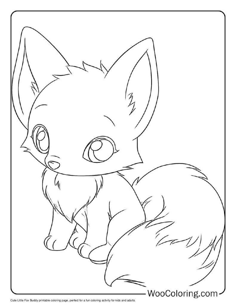 Cute Fox Coloring Pages