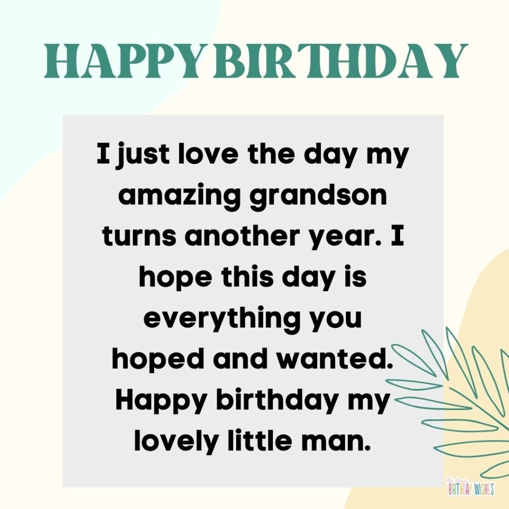 100 Happy Birthday Grandson Wishes with Pictures 