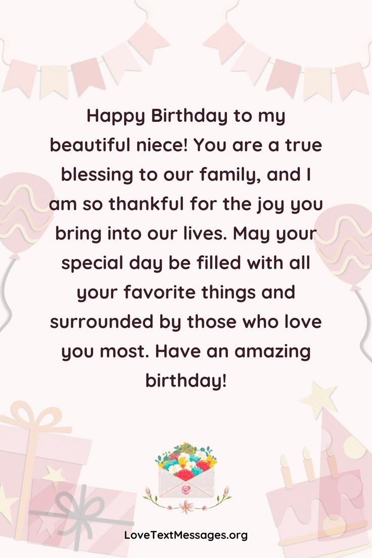 100 Happy Birthday Wishes For Niece Love Text Messages