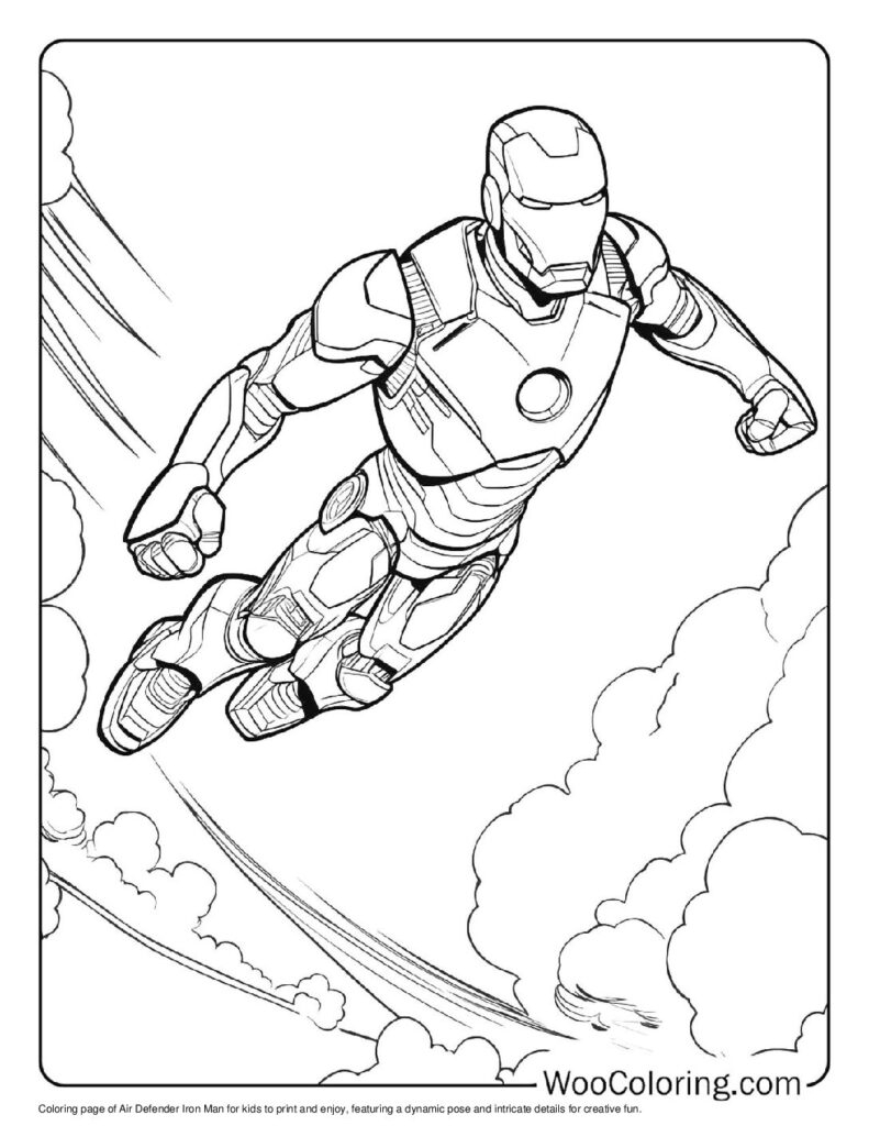 Iron Man Coloring Page