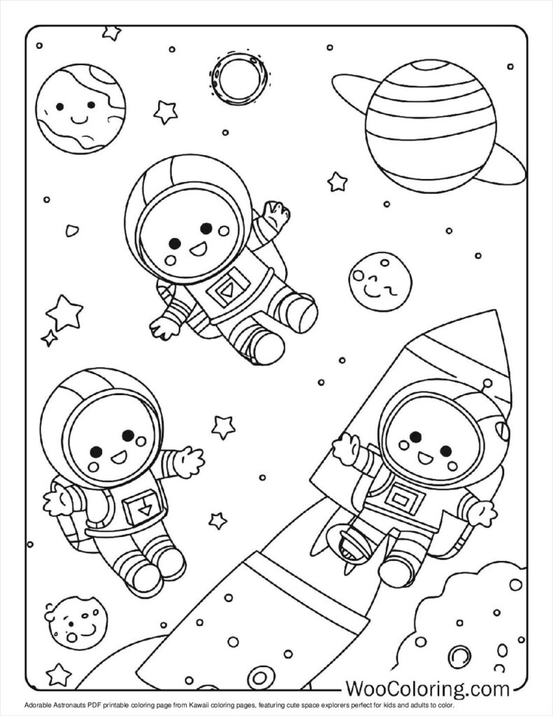 100 Kawaii Coloring Pages Free PDF To Print Woo Coloring