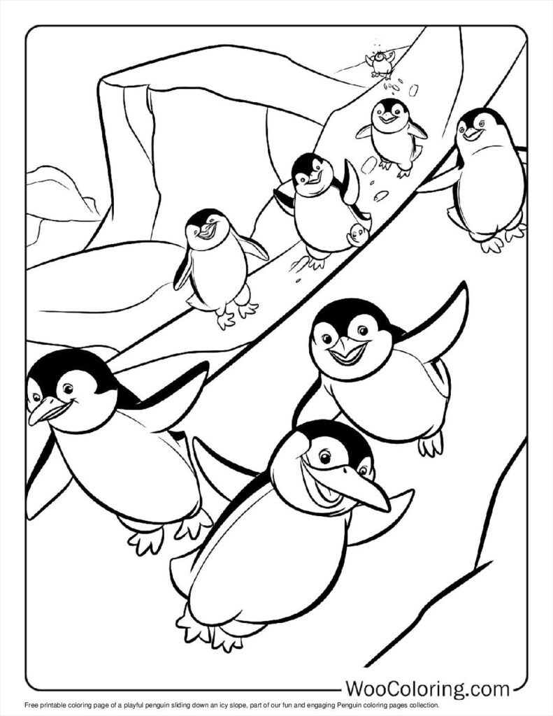 100 Penguin Coloring Pages Free PDF To Print Woo Coloring