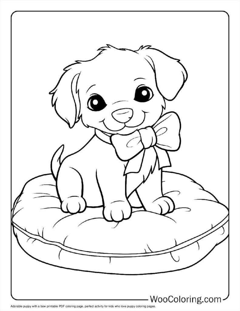 cute coloring pictures of puppies