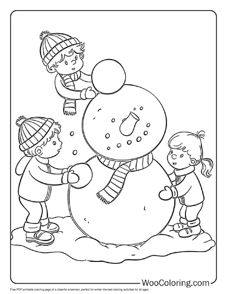 100 Snowman Coloring Pages Free PDF To Print Woo Coloring 100 Snowman Coloring Pages Free PDF To Print Woo Coloring