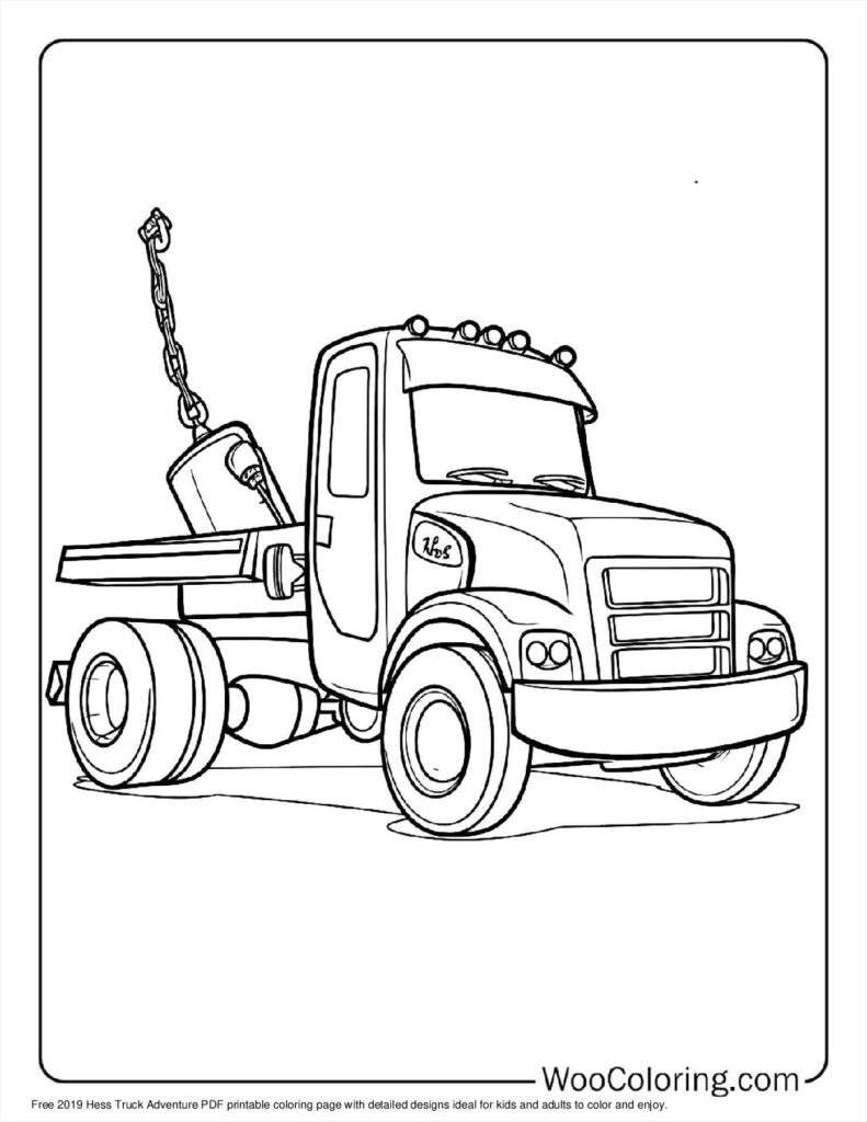 Tow Truck Coloring Pages