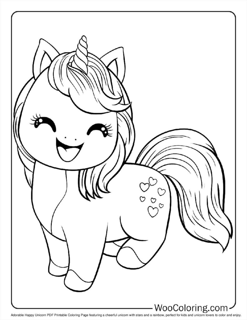 Free Unicorn Printable Coloring Pages