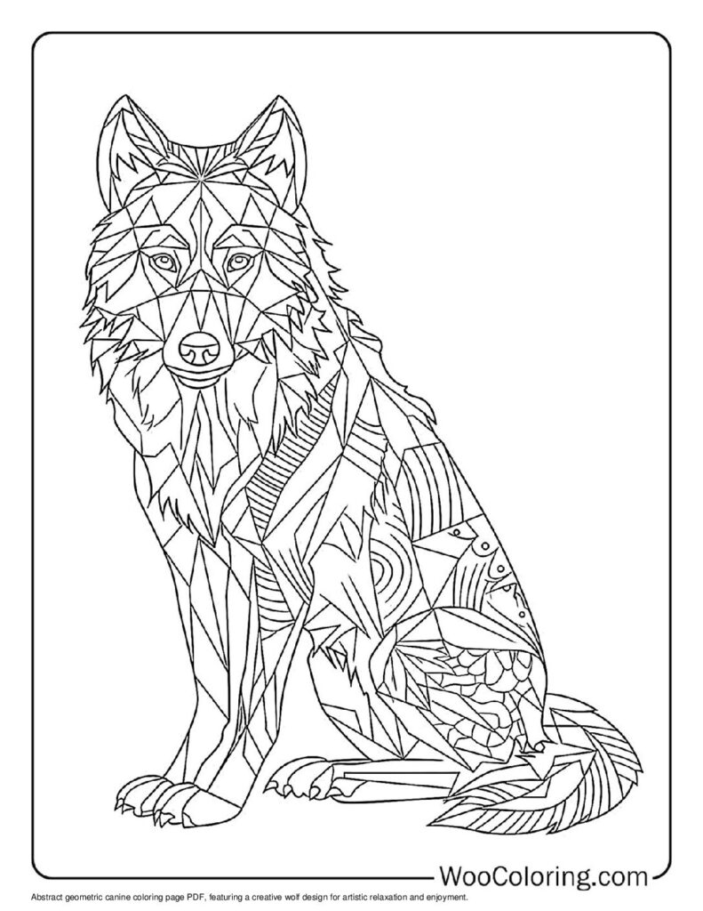 Coloring Pages Of A Wolf