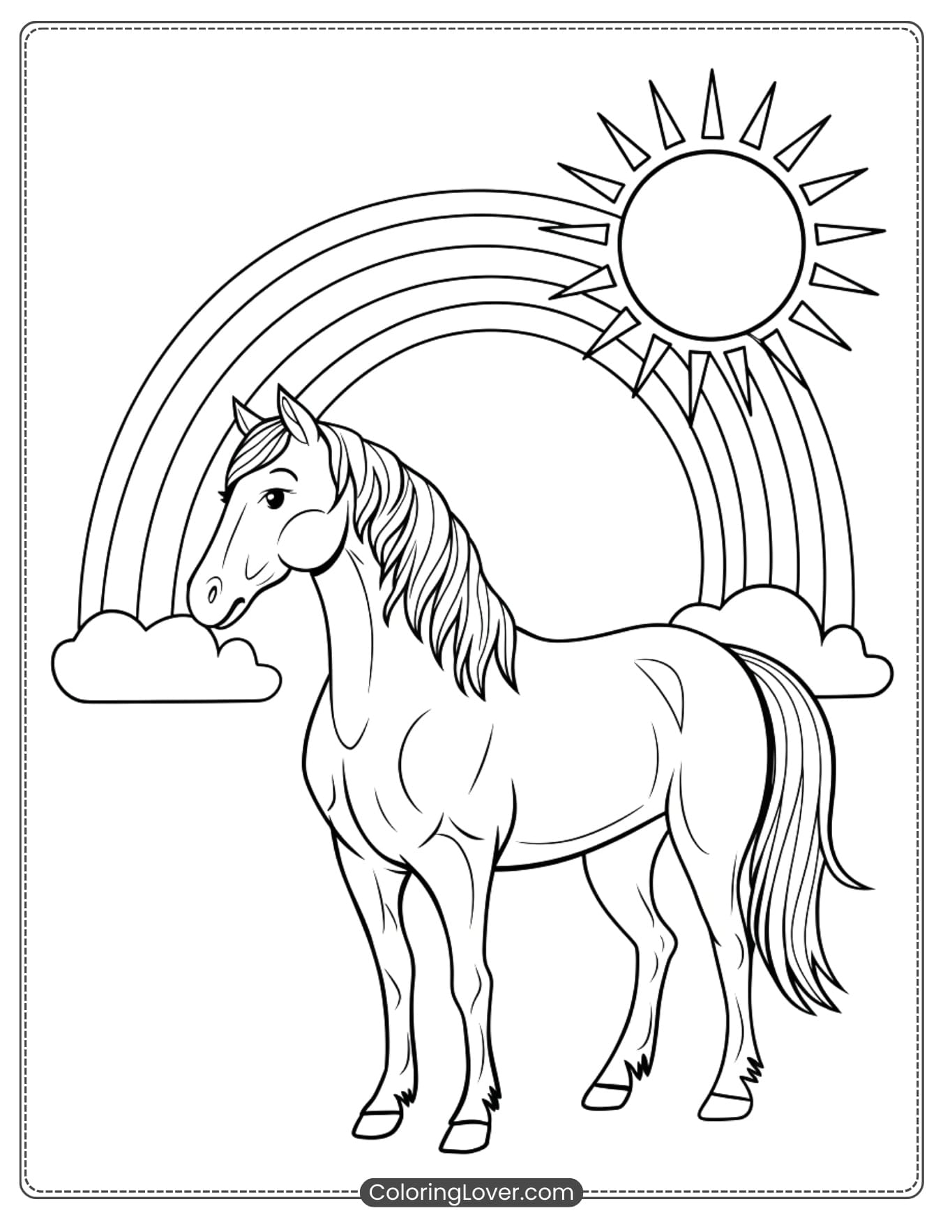 103 Horse Coloring Pages Free Printables For All Ages  103 Horse Coloring Pages Free Printables For All Ages