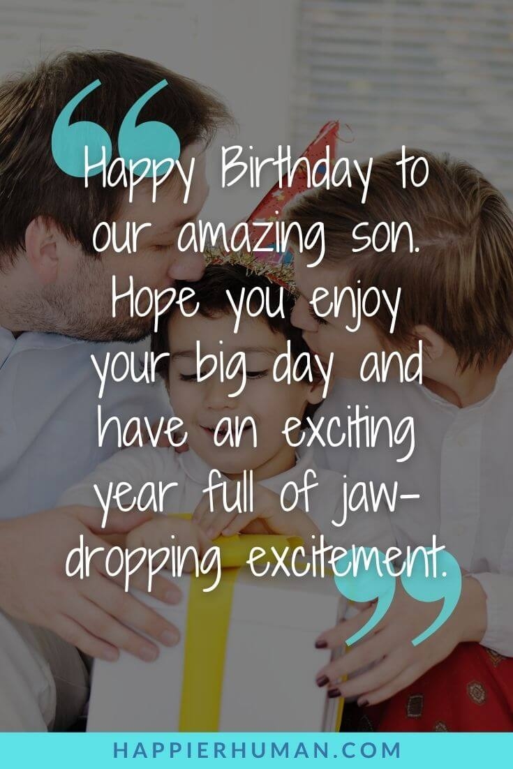 105 Happy Birthday Wishes For Your Son or Son in Law Happier Human