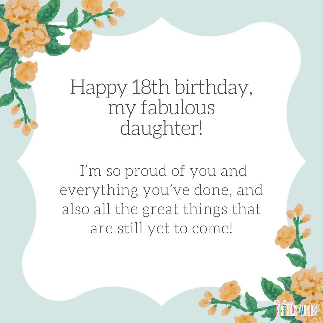 110 Happy 18th Birthday Wishes My Happy Birthday Wishes