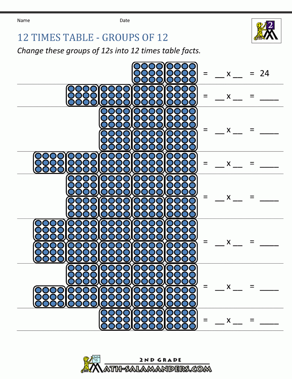 12 Times Table