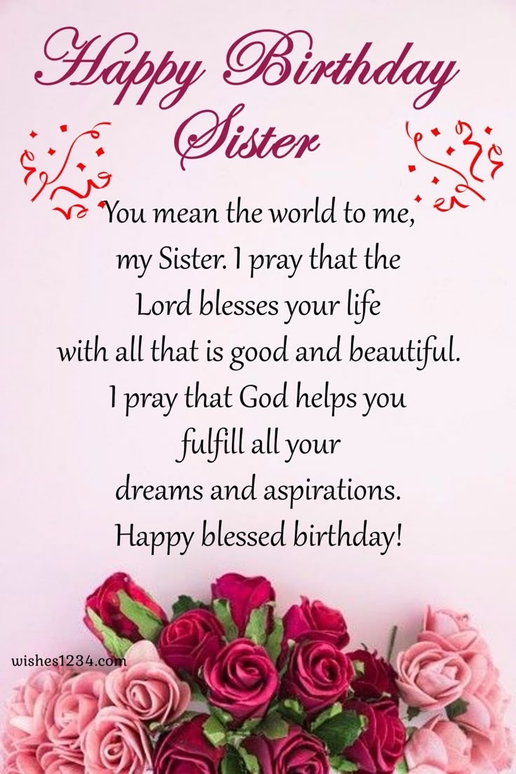 120 Birthday Wishes For Sister Birthday Wishes For Elder Sister