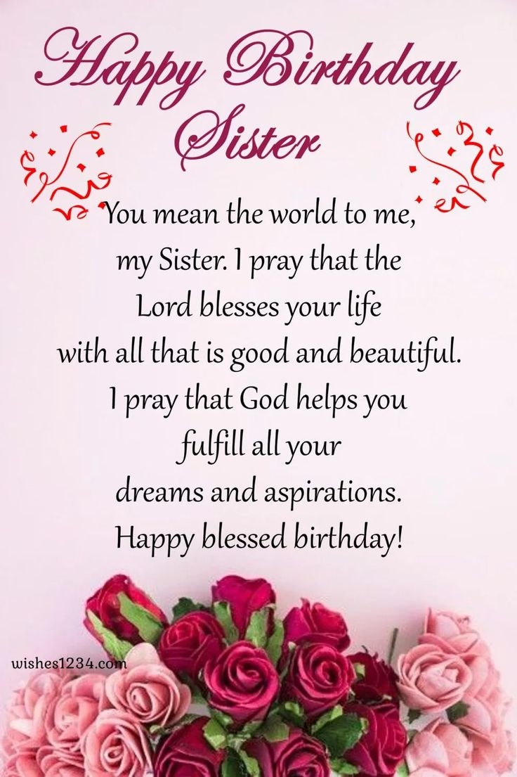 120 Birthday Wishes For Sister Birthday Wishes For Elder Sister