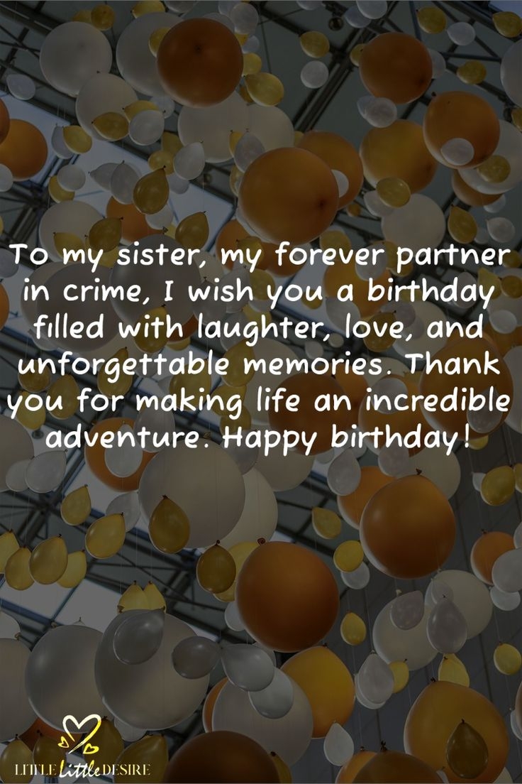 120 Heart Touching Birthday Wishes For Sister