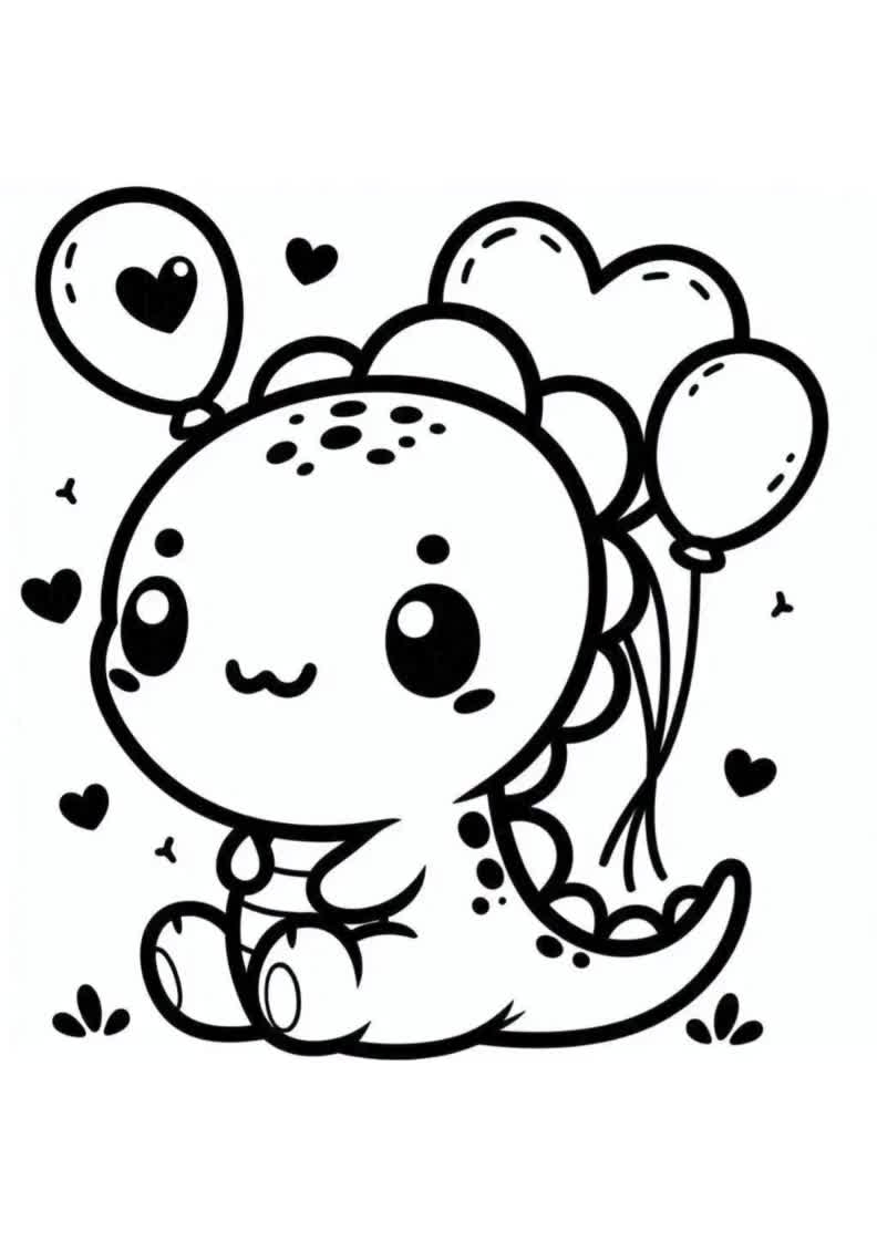 cute dinosaur coloring pages