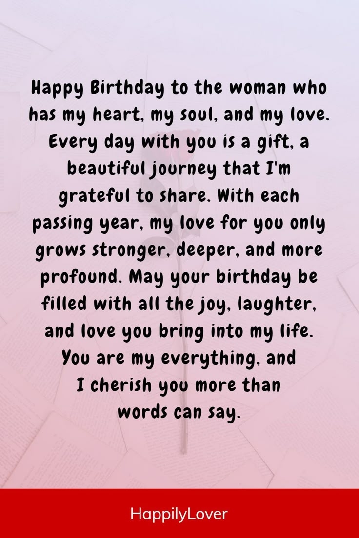 Birthday Wishes For Wife With Love
