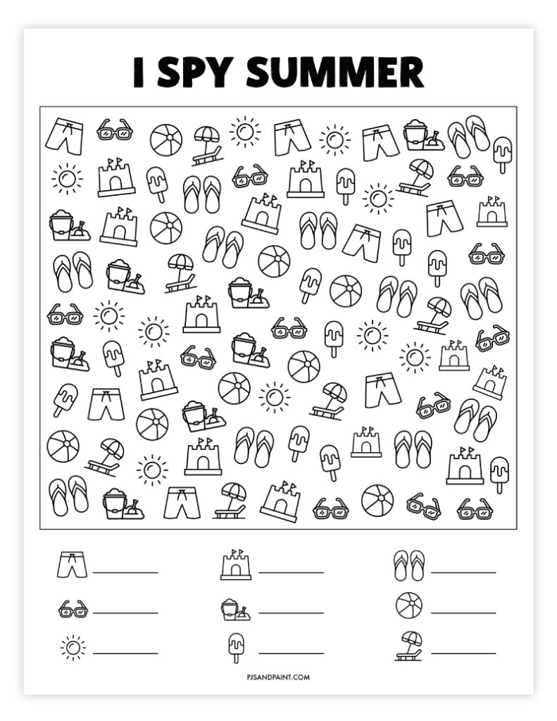 Free Printable Summer Worksheets