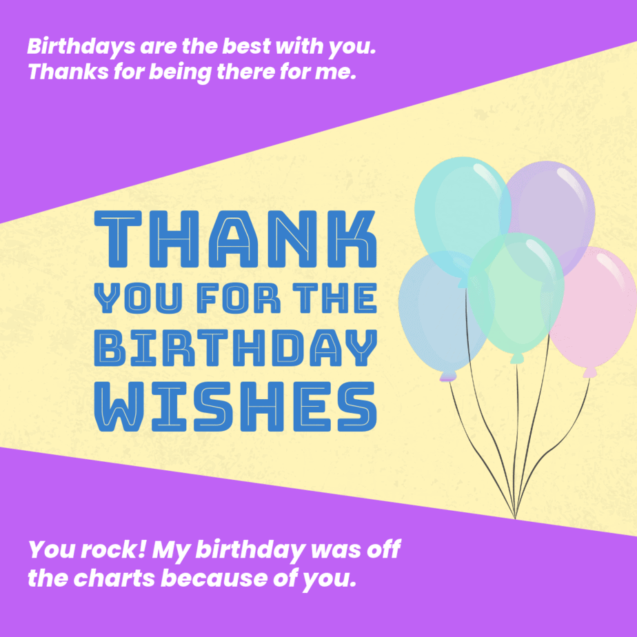 137 Best Thank You Birthday Wishes To Show Appreciation