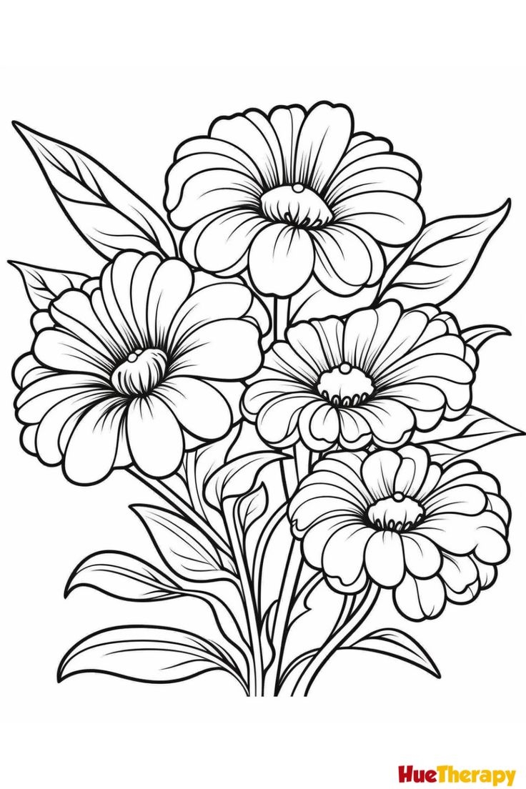 15 Beautiful Flower Coloring Pages For Kids And Adults 15 Beautiful Flower Coloring Pages For Kids And Adults