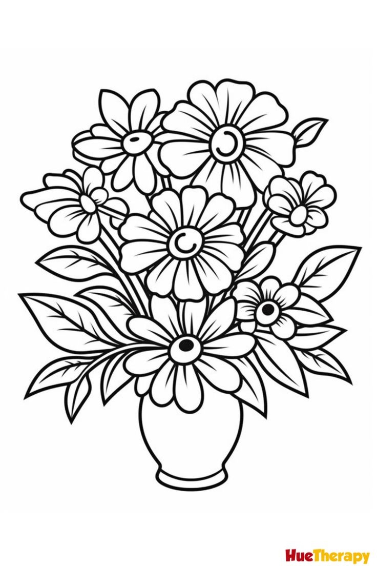 Flower Images Coloring Pages