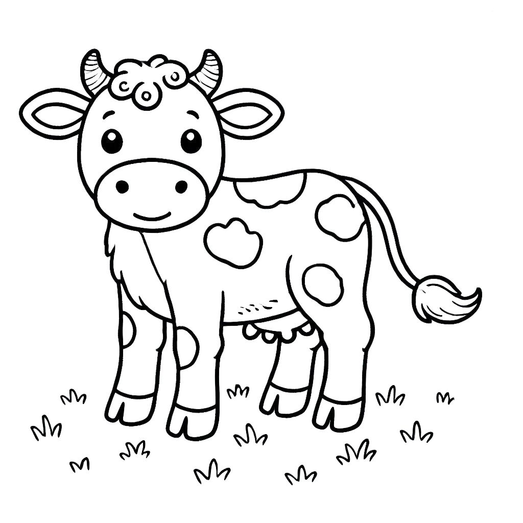 Farm Animal Coloring Book Pages