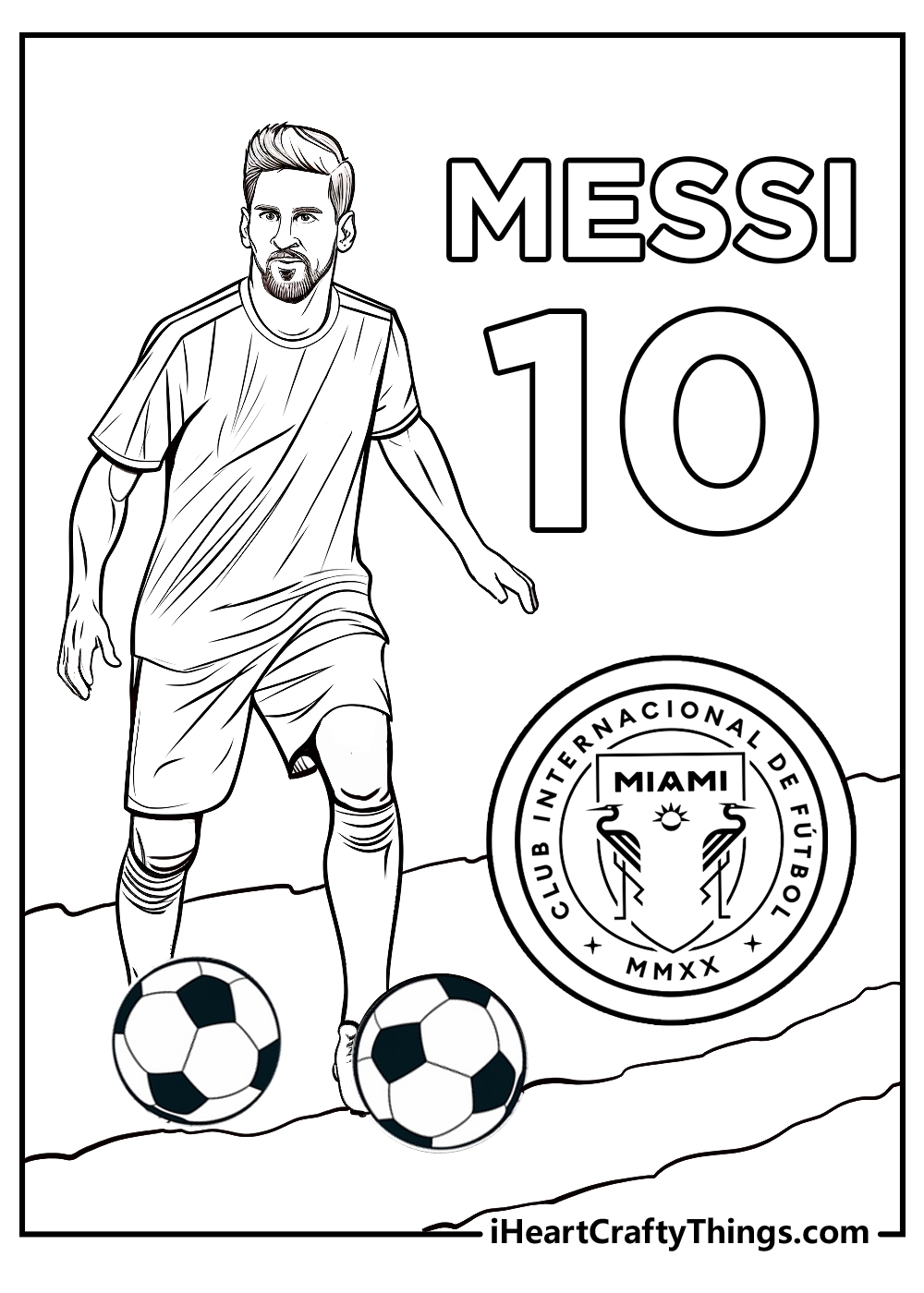 15 Free Messi Coloring Pages Printable Easy PDFs  15 Free Messi Coloring Pages Printable Easy PDFs