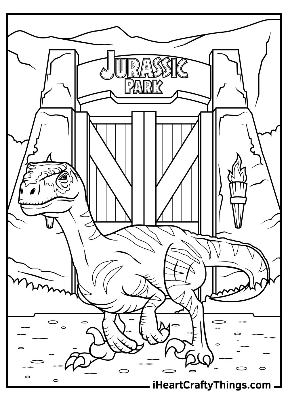15 Jurassic Park Coloring Pages 100 Free Printables 