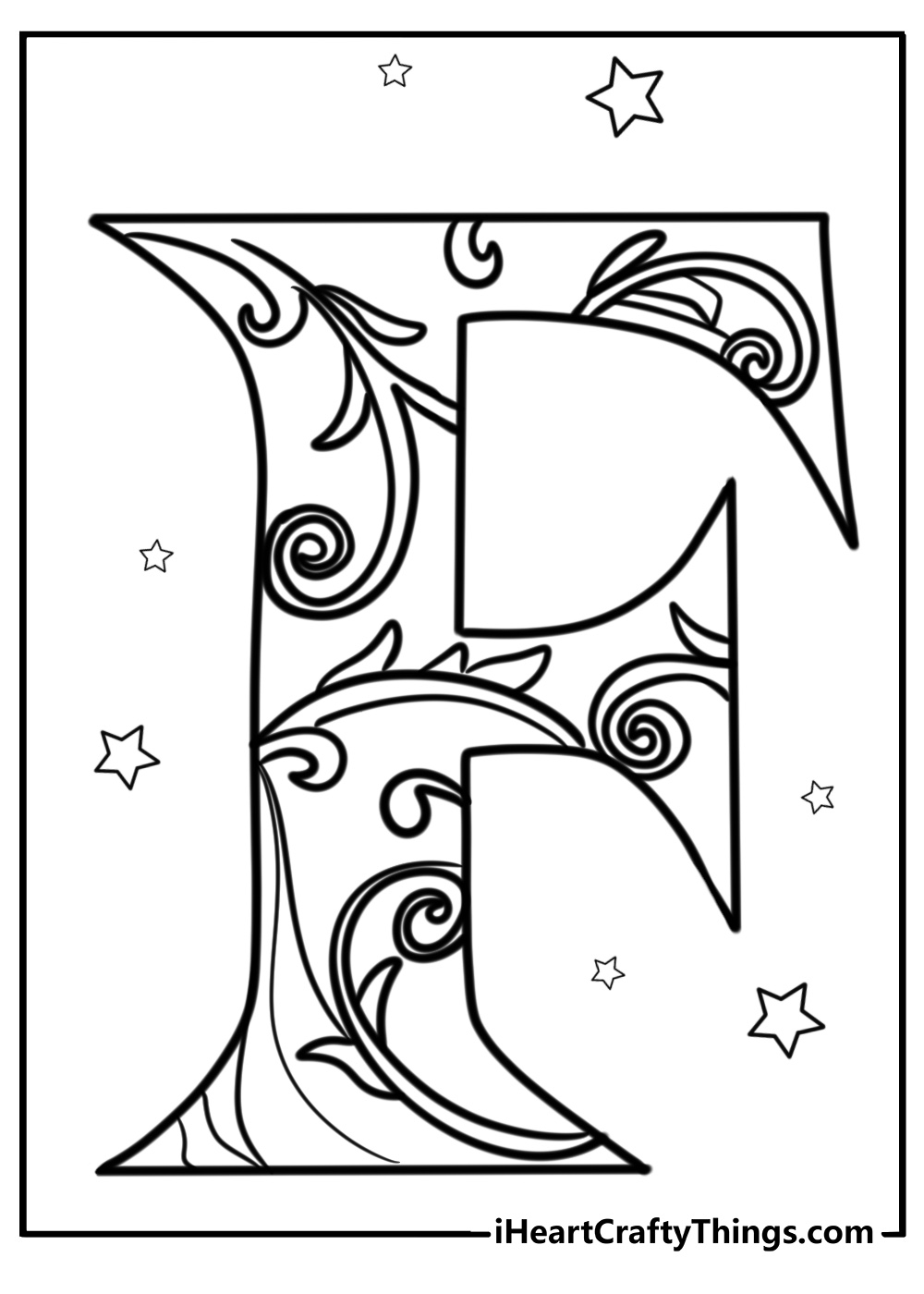 15 Letter F Coloring Pages Printable Free PDF Designs  15 Letter F Coloring Pages Printable Free PDF Designs
