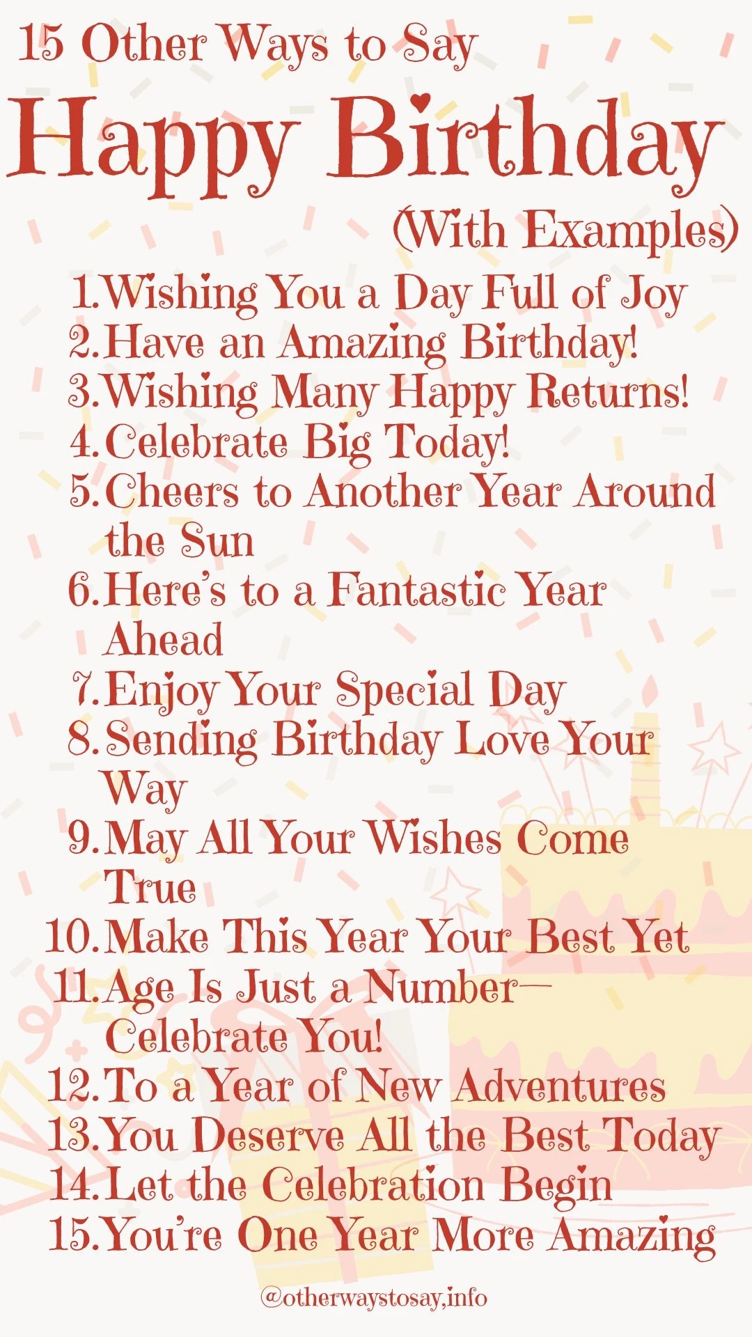 15 OtherWays To Say Happy Birthday With Examples 