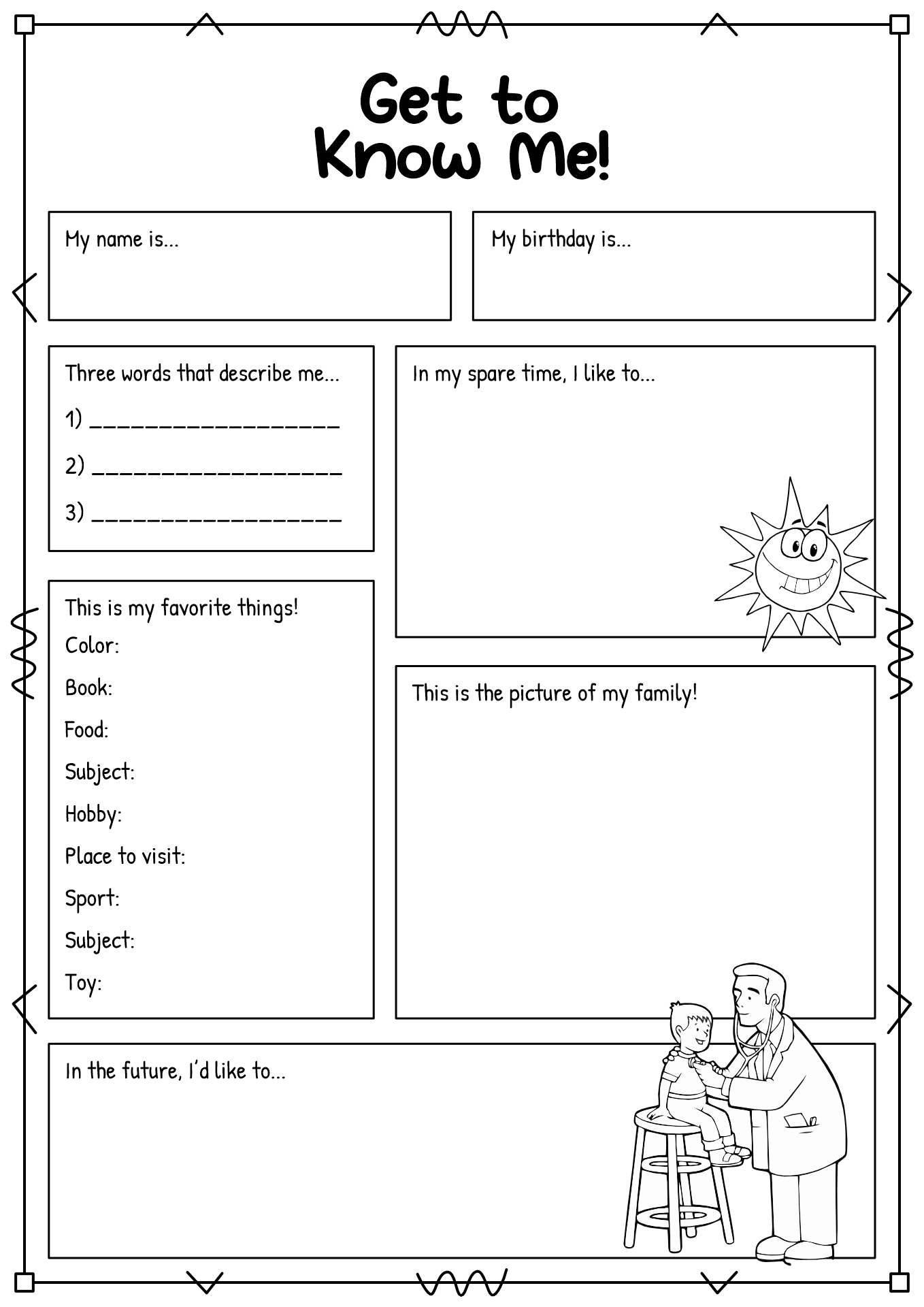 15 Student Getting To Know You Worksheet Free PDF At Worksheeto Worksheets Library