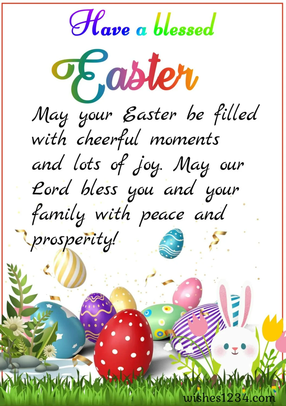 family happy easter wishes