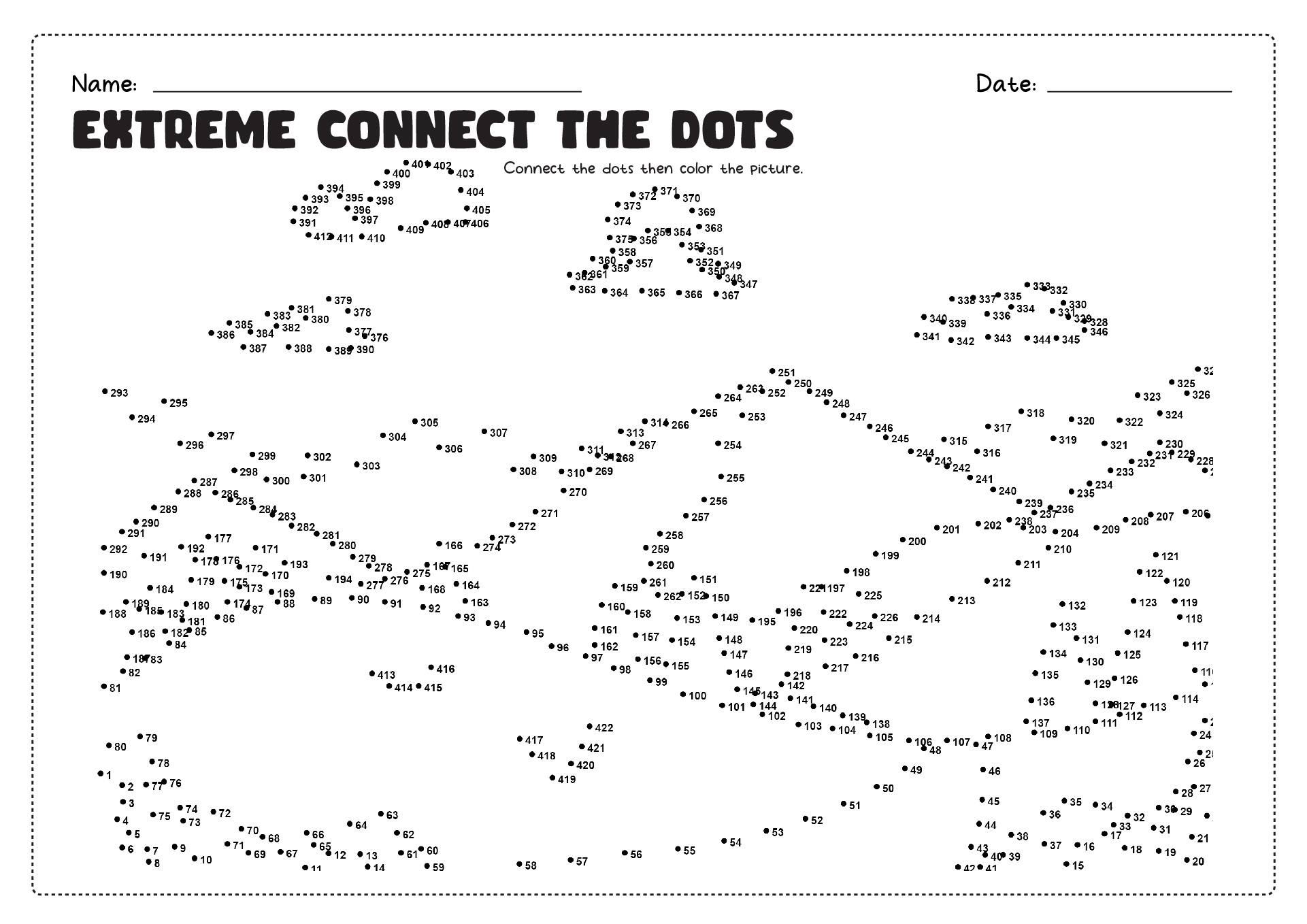 16 Hard Dot To Dot Worksheets Free PDF At Worksheeto Worksheets Library