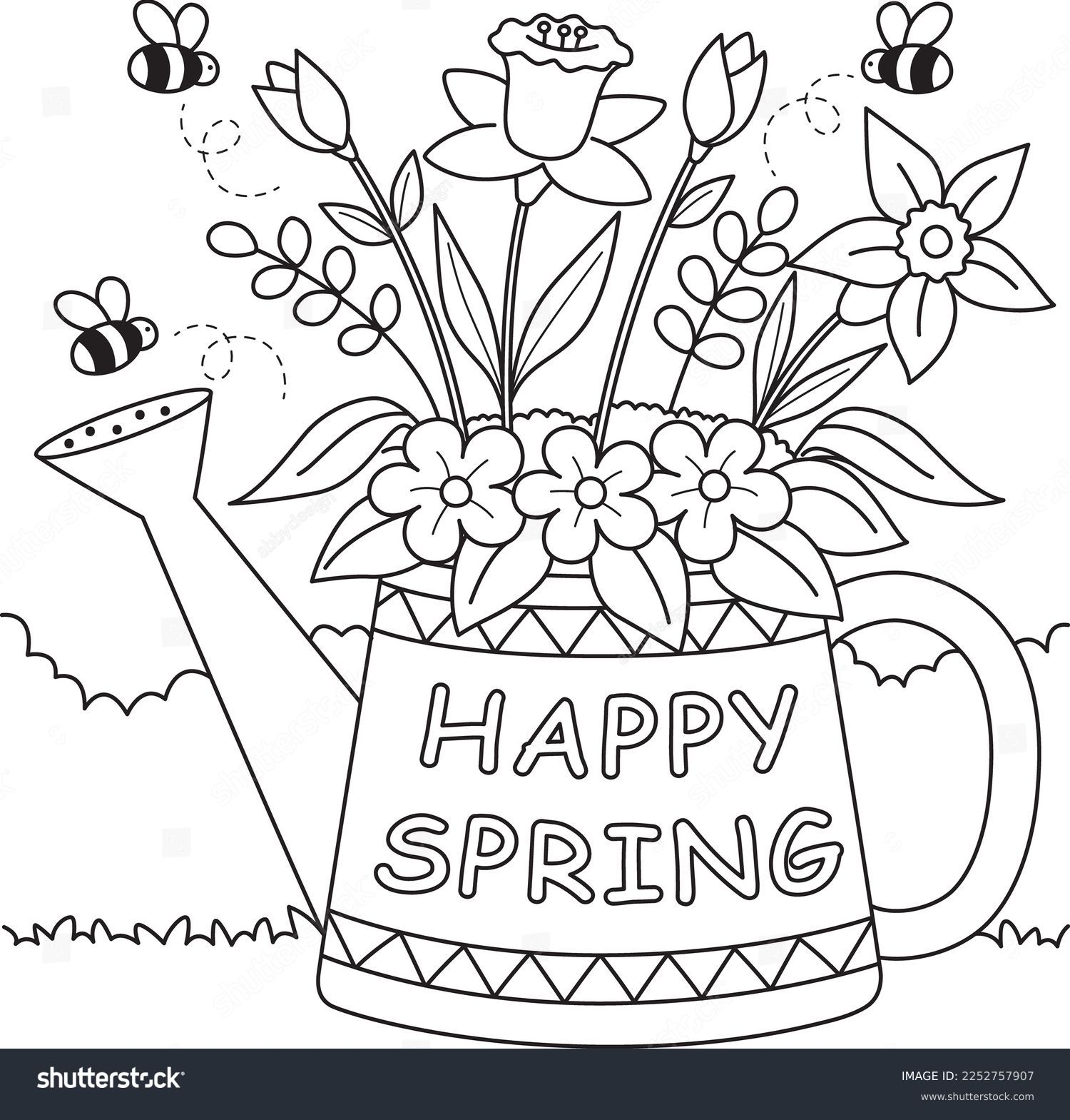 free spring coloring sheets