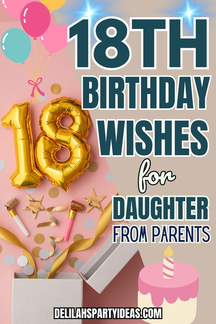 18th birthday wishes to daughter