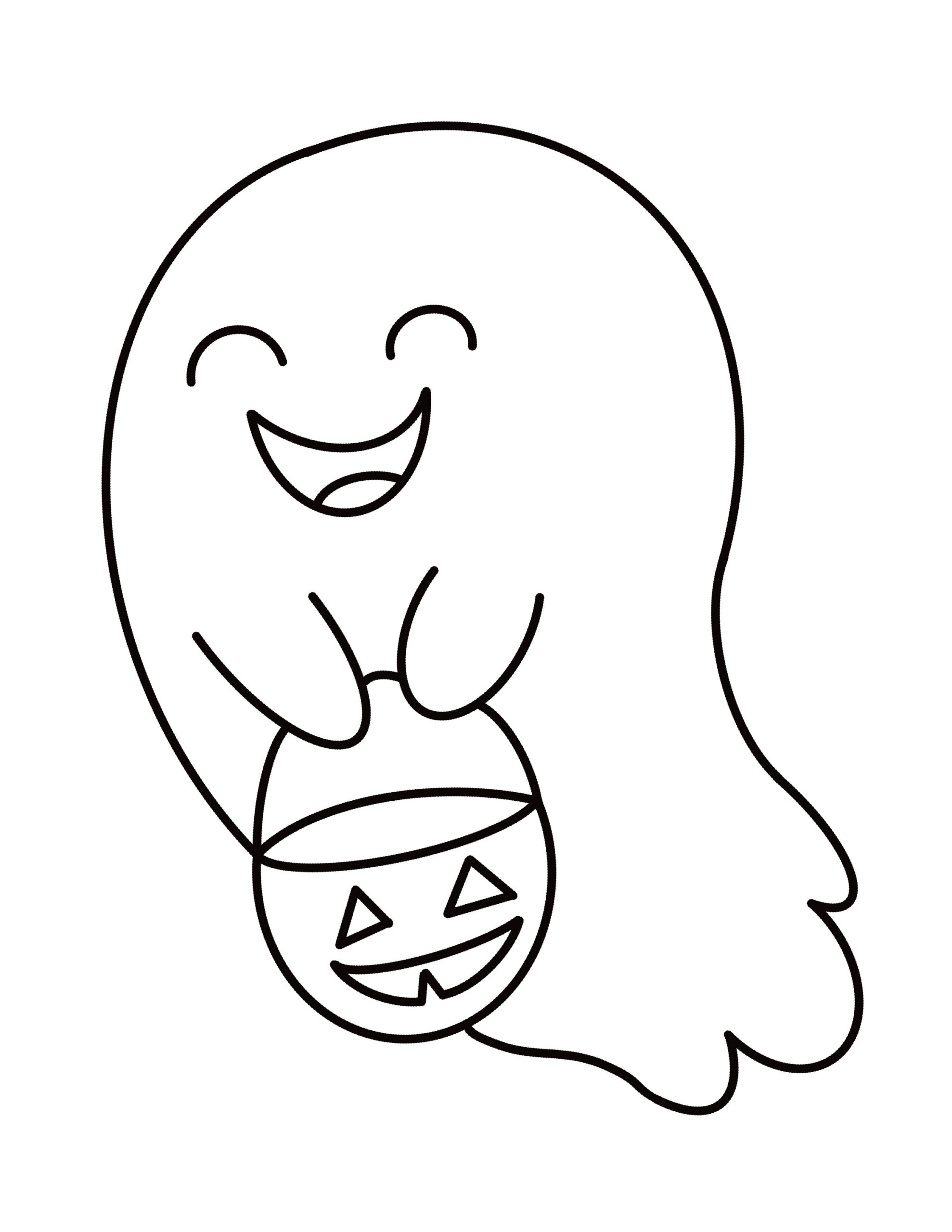2 Page Halloween Ghost Coloring Page For Kids pdf simple Ghost Coloring Page For Kids To Print And Color pumpkin And Ghost Fall Coloring Etsy Norway
