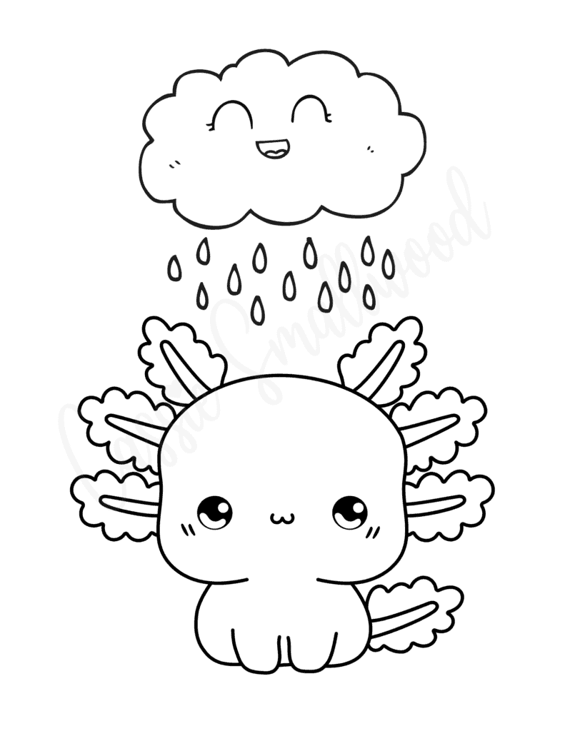 20 CUTEST Axolotl Coloring Pages Cassie Smallwood 20 CUTEST Axolotl Coloring Pages Cassie Smallwood