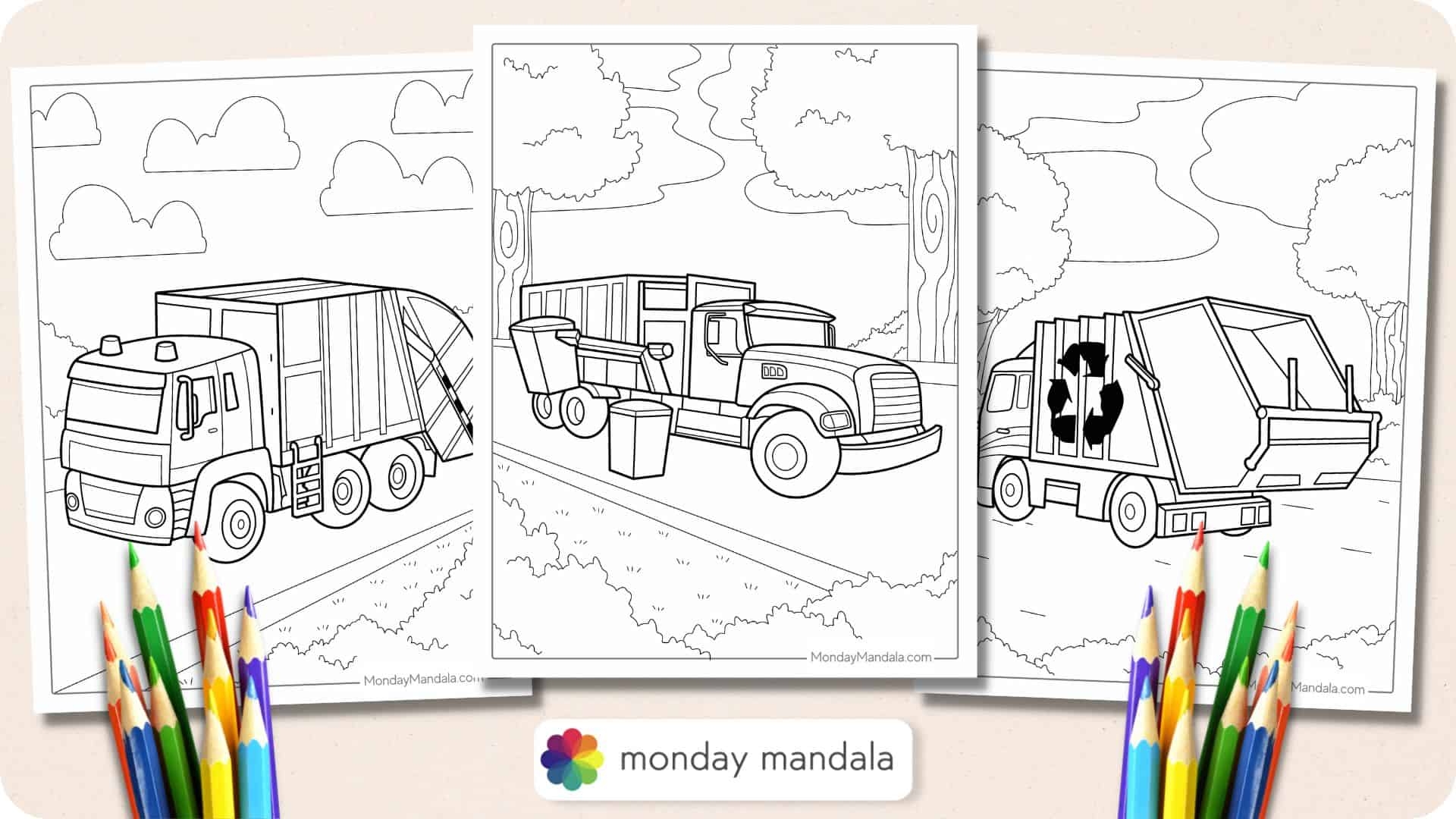 20 Garbage Truck Coloring Pages Free PDF Printables  20 Garbage Truck Coloring Pages Free PDF Printables