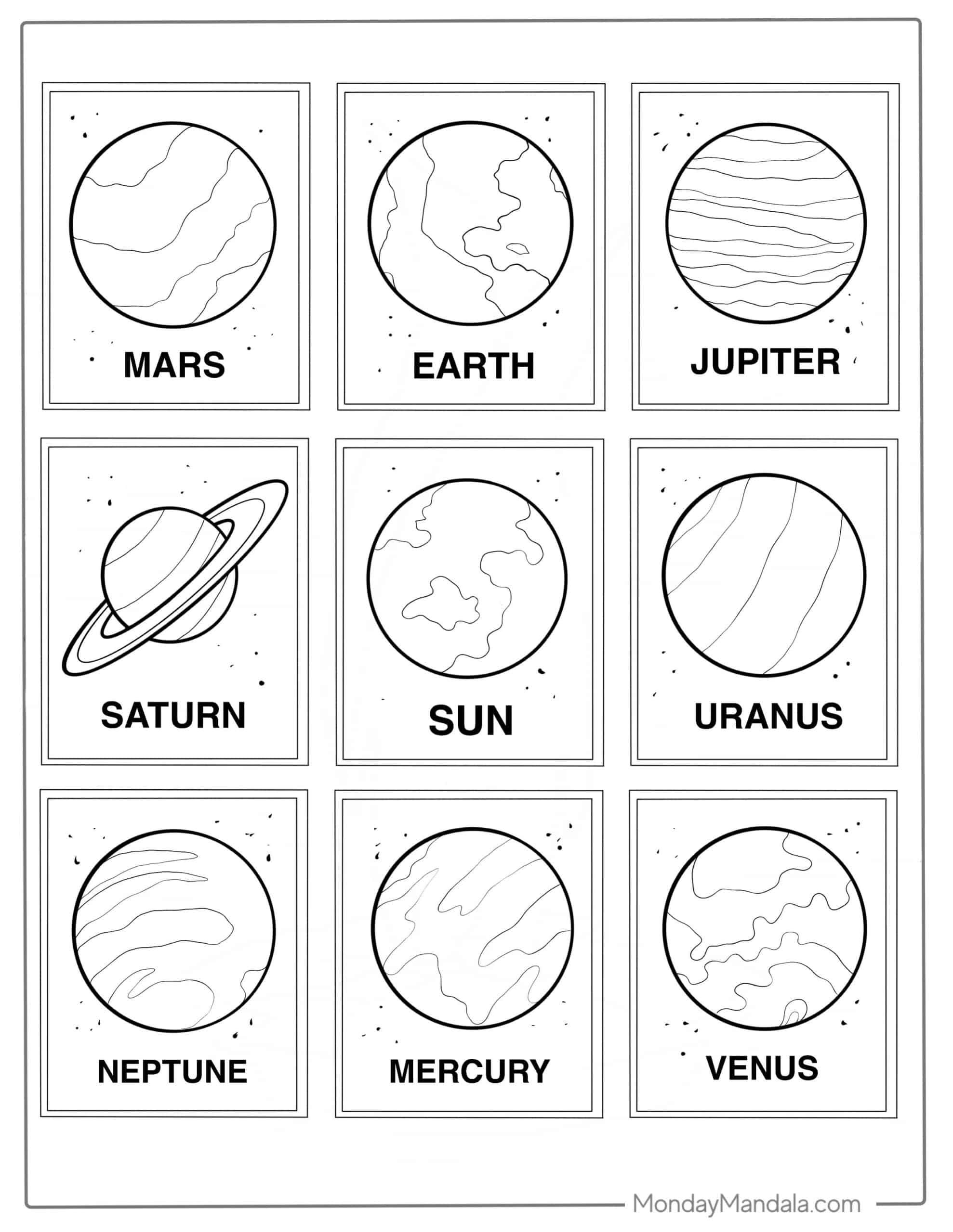 20 Solar System Coloring Pages Free PDF Printables 