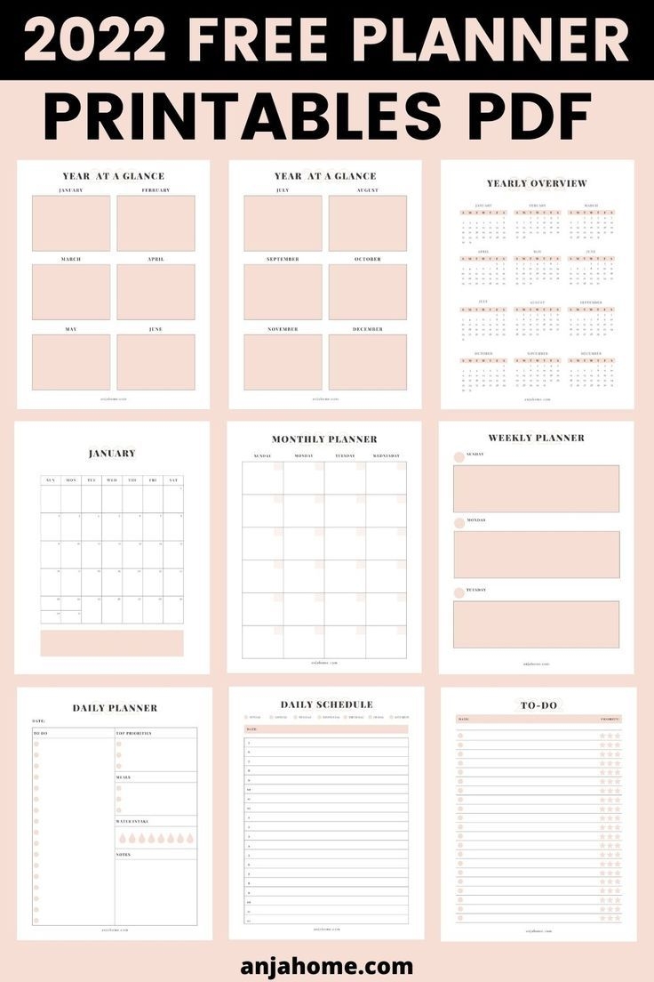 free printable planner pdf