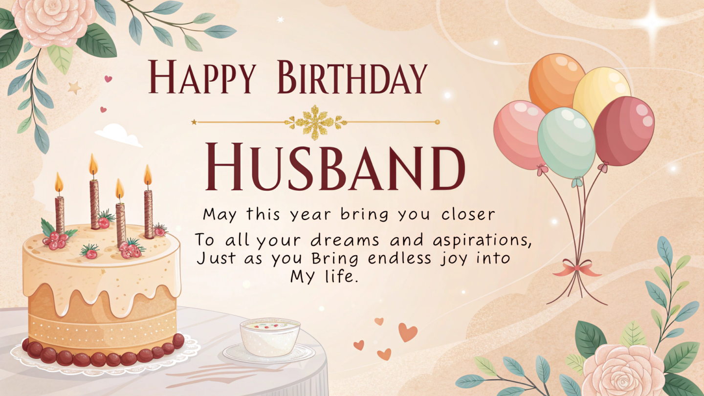 Birthday Best Wishes For Husband